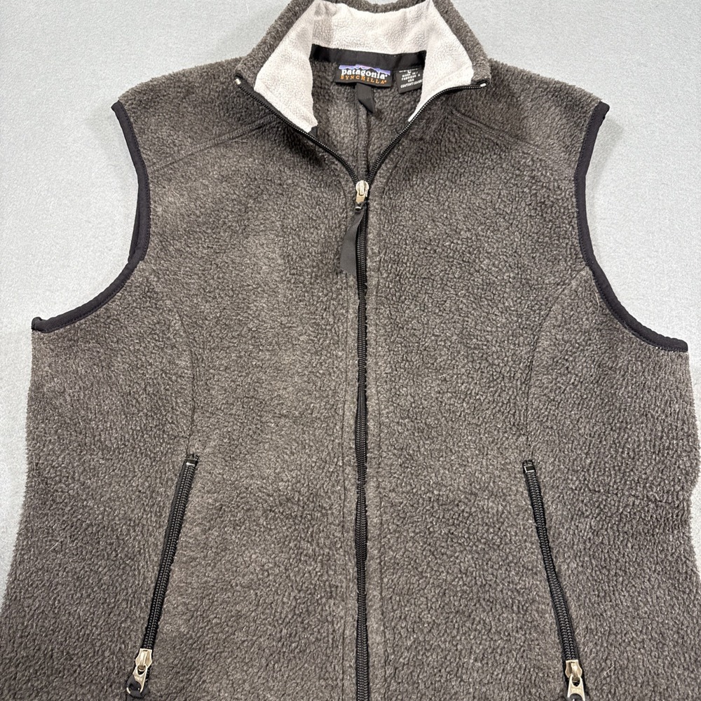 VEST SYNCHILLA FLEECE Vtg Patagonia  Women LARGE  Full Zip Gorpcore Outdoor - Picture 2 of 8